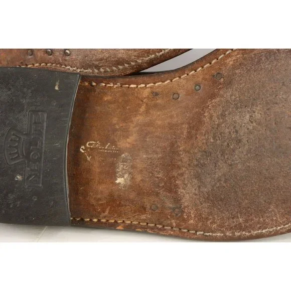 Vintage Florsheim Imperial Kenmoor 5 Nail Calf Leather Dress Shoes Mens 9.5 - Picture 9 of 11